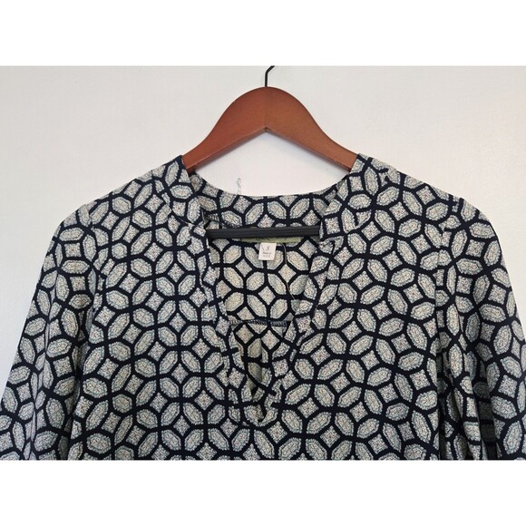 VTG Whisper Tunic Womens S Top 3/4 Sleeve Boho Floral Artsy Gypsy Eclectic Flowy - Picture 2 of 8